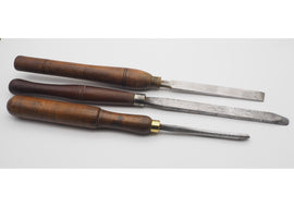 Three Good Woodturning Chisels and Gouges