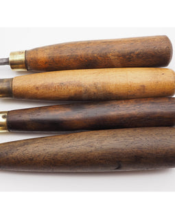 4 Early Carving Chisels by Herring of London