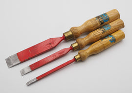 Set of 3 Unused Firmer Chisels by S. Tyzack of London