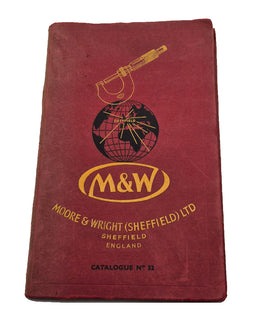 Original Moore & Wright Tool Catalogue No. 52. 1952
