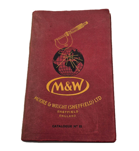Original Moore & Wright Tool Catalogue No. 52. 1952