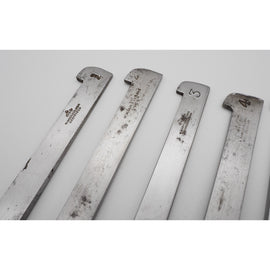 Fine Clean Set of 8 Plow Irons by Marples