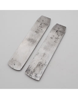 2 Small Robt Sorby 1" Wide Plane Blades