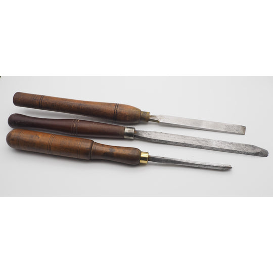 Three Good Woodturning Chisels and Gouges