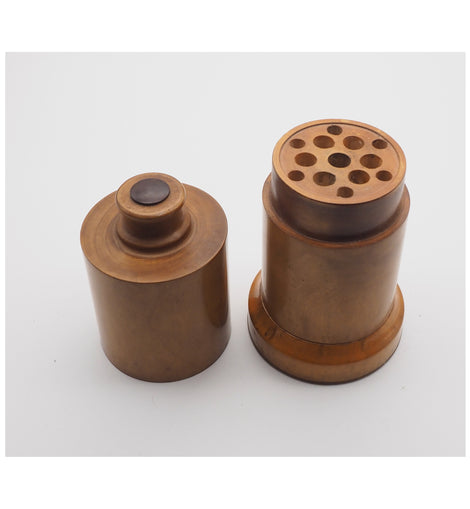 Stunning Large Boxwood Clockmakers Tool Storage Pot