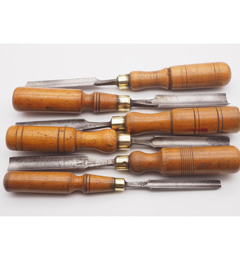 Six Good Cabinetmakers Gouges by Robert Sorby
