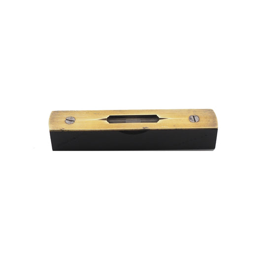 Rare 4" Ebony & Brass Level by Alex. Coutts, Glasgow
