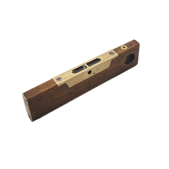 Rare Early Patented Rabone 6" Rule & Level