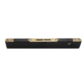 Unusual Early Ebony & Brass Inlaid Level