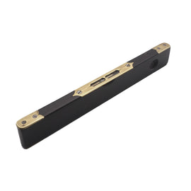 Unusual Early Ebony & Brass Inlaid Level