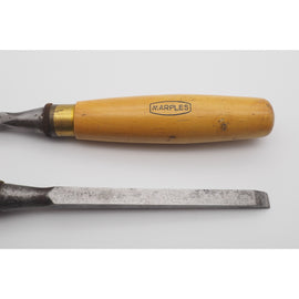 Two Boxwood Handled Sash Mortice Chisels
