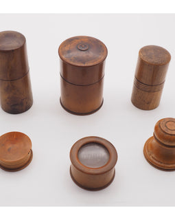 Good Selection of Treen Watch Makers Pots