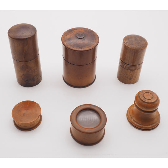 Good Selection of Treen Watch Makers Pots