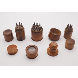 Good Selection of Treen Watch Makers Pots