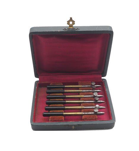 Good set of 6 French Drawing / Line Pens