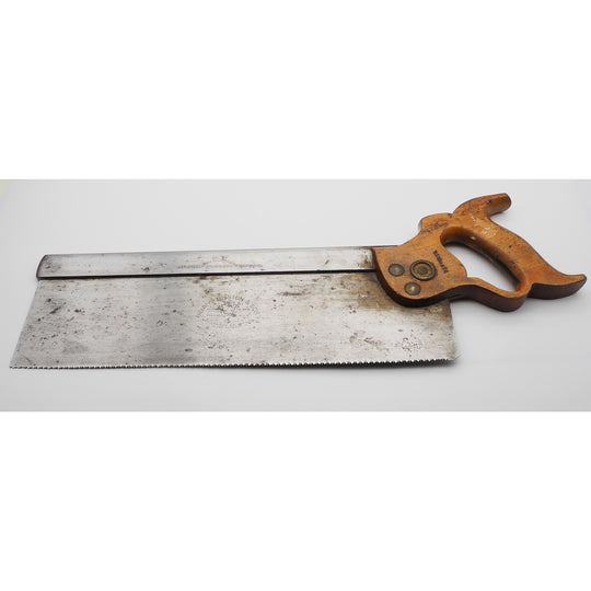 Superb Disston USA 14" Steel Back Tenon Saw