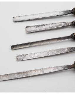 5 Good Antique Caving Gouges