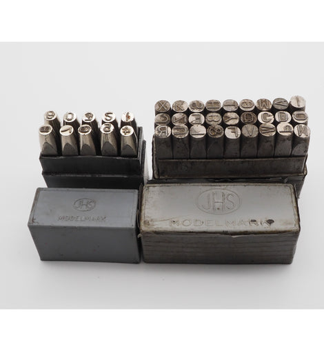 Full Sets of Letter & Number Stamped by JHS Modelmark