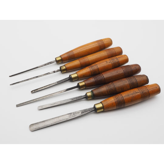Fine Set of 6 Addis Carving Chisels