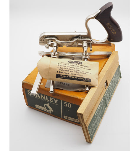 Stanley England No. 50 Combination Plane. Boxed
