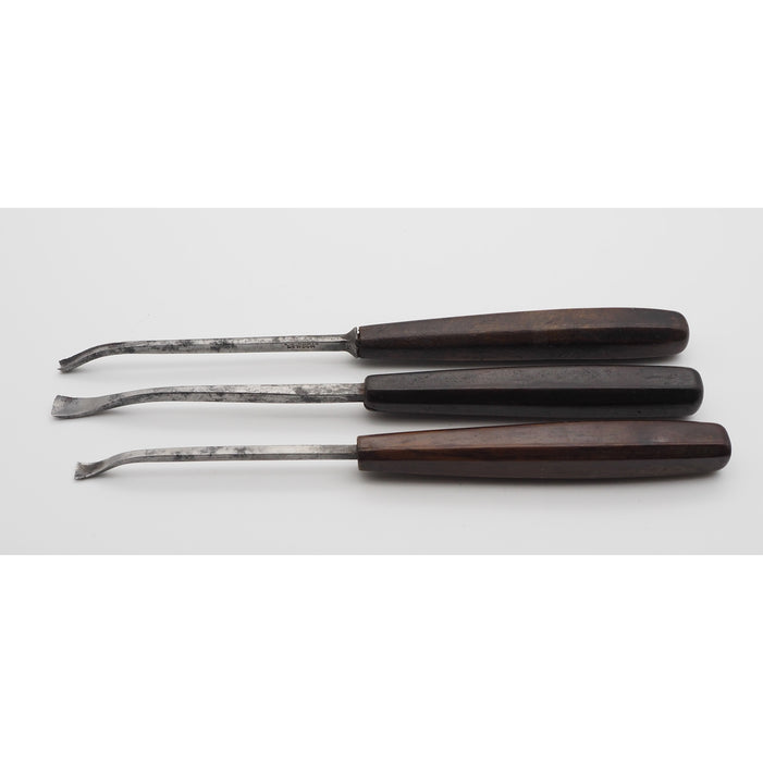 Set of 3 Early Addis London Spoon Gouges