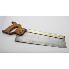 Good Disston Phila. USA 14" Brass Back Tenon Saw