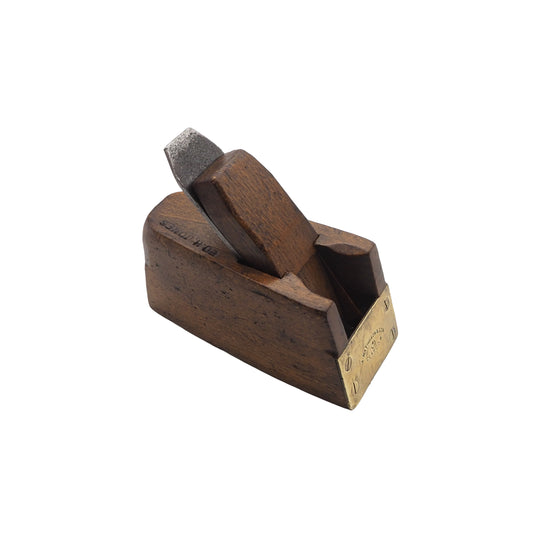 Rare Mathieson Brass Fronted Beech Bullnose Plane