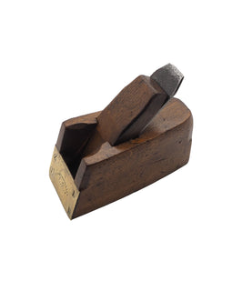 Rare Mathieson Brass Fronted Beech Bullnose Plane
