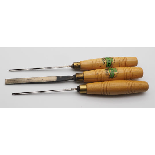 Set 3 Basically Unused Henry Taylor Carving Chisels
