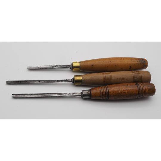 3 Small Size Carving Chisels and Gouges