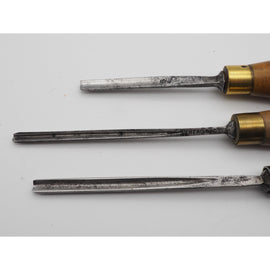 3 Small Size Carving Chisels and Gouges