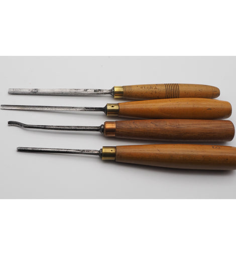 4 Good Small Carving Gouges