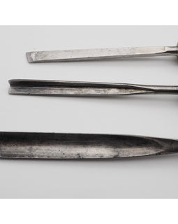 Set of 3 Marples Rosewood Handled Carving Gouges