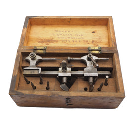 Good Early Boxed Watchmakers Lathe & Tooling