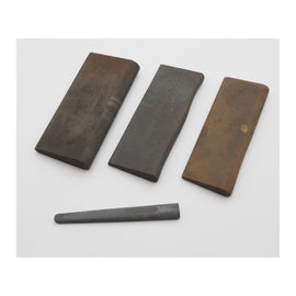 4 Various Curved Slip Stones for Carving Chisels