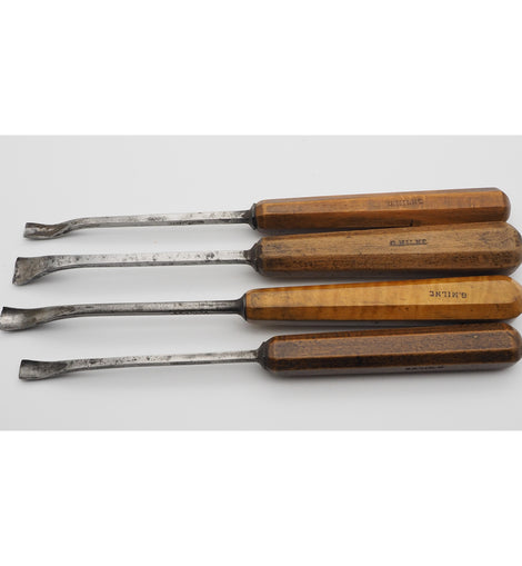 Four Superb Spoon Gouges by H. Taylor and Addis