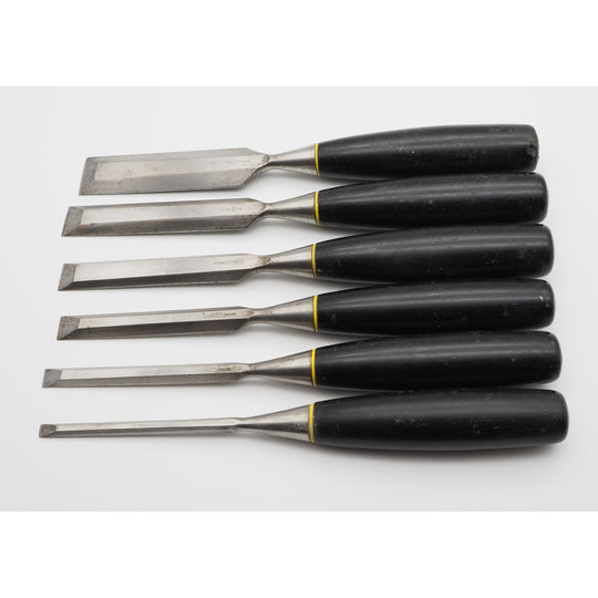 Fine Set of 6 Stanley England 5001 Chisels