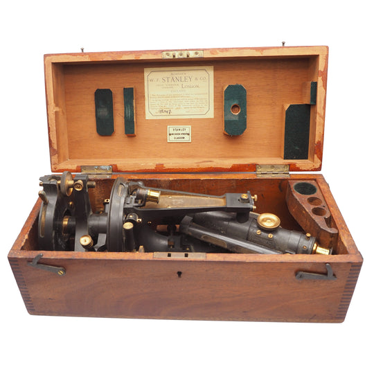 Superb Stanley London Boxed Theodolite