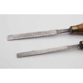 Two Good Thin Small Size BE Chisels by Ward