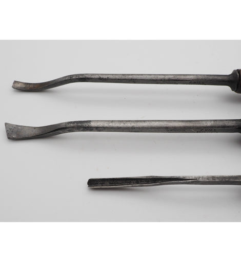 Set of 3 Early Octagonal Handle Carving Chisels