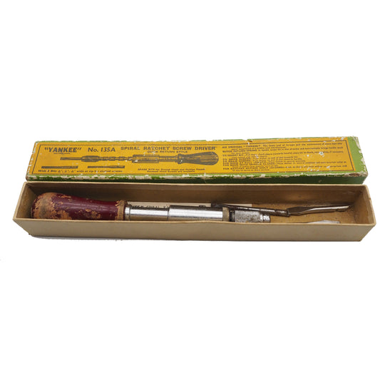 Boxed Stanley England No. 135A Ratchet Screwdriver