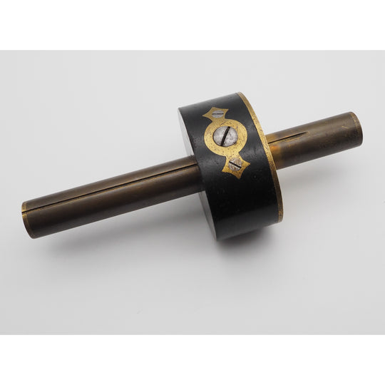 Good Scottish Ebony & Brass Mortice Gauge