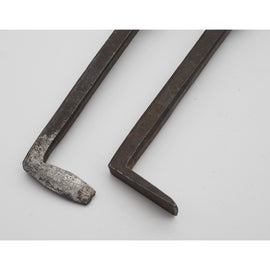 Rare Pair of Drawer Lock Chisels by Ward