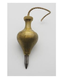 Good No. 2 Size Steel Tipped Gunmetal Plumb Bob