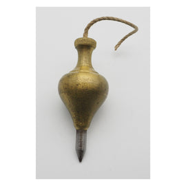 Good No. 2 Size Steel Tipped Gunmetal Plumb Bob