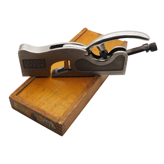 Superb Record, Sheffield No. 042 Rebate Plane. Boxed