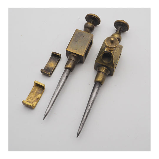 Superb Pair of Brass Trammels in a Walnut Box