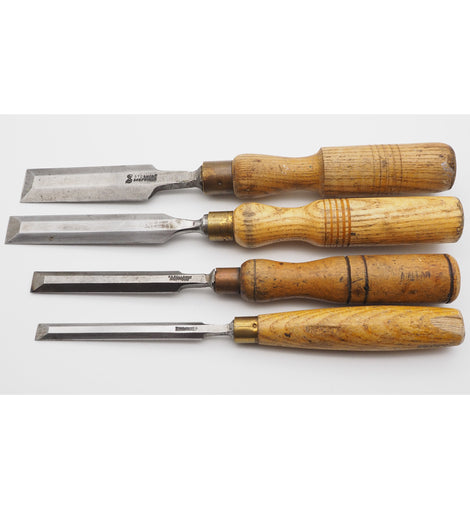 4 Good Clean Bevel-edged Chisels, Sorby Etc.