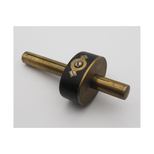 Good Ebony & Brass Oval Mortice Gauge