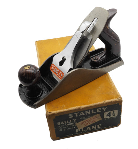 Basically Unused Stanley England No. 4 1/2 Plane. Boxed